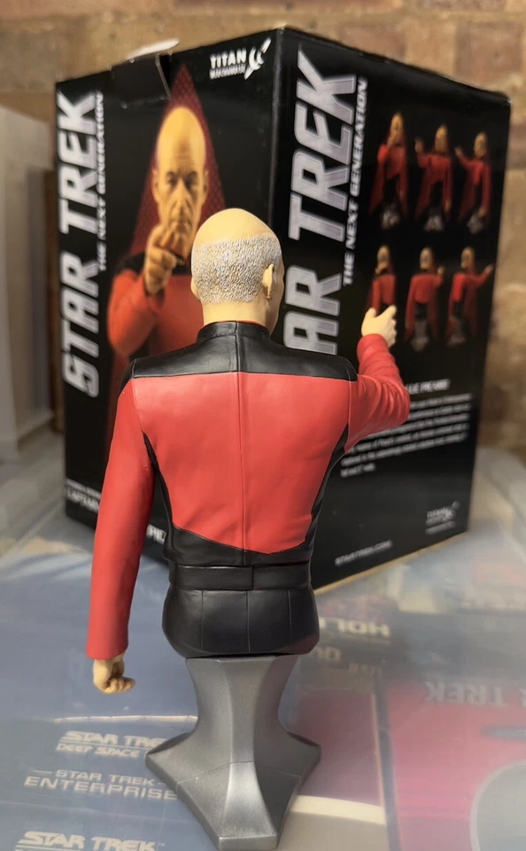 Star Trek The Next Generation Titan bust Captain Picard Patrick Stewart 8” - Immagine 3 di 4