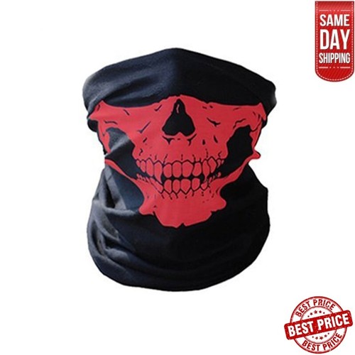 Face Covering Ski Cycling Neck Tube Bandana Scarf Bike BMX Skull Mask Warmer - Picture 6 of 16