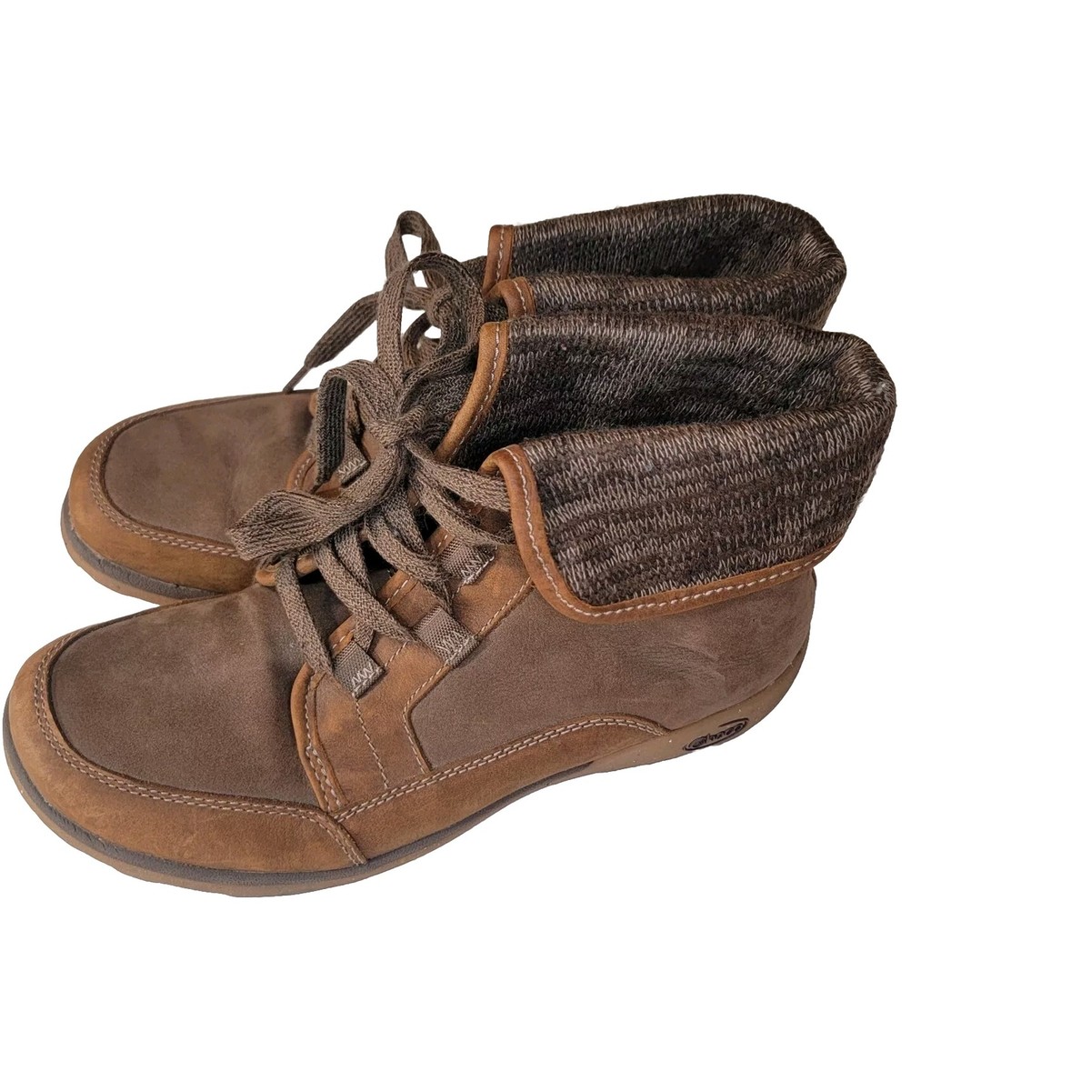 Chaco Barbary Chukka Ankle Booties Womens Size Brown Leather Shoe  J106394