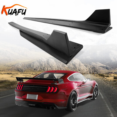 KUAFU GT500 Style Side Skirt Extension Splitter Fit 15-22 Ford Mustang All Model