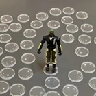 LOT 30 GI JOE STANDS  BASE FOR DISPLAY VINTAGE ACTION FIGURES CLEAR G.I JOE TOY