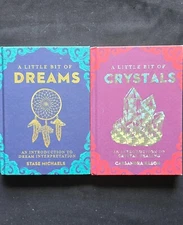 A Little Bit Of Crystals - A Little Bit of Dreams - 2 book lot (HC, 2015) WC