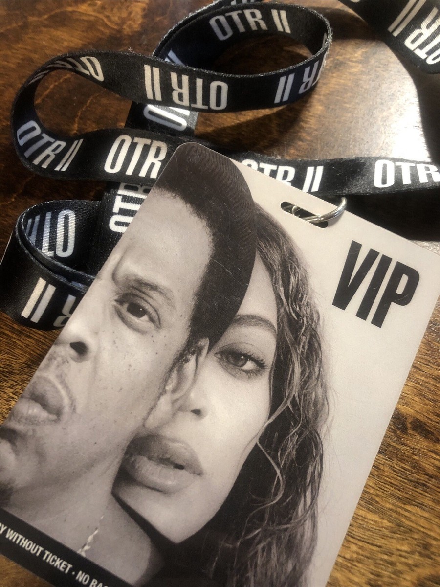 OTR2 BEYONCE / JAY-Z TOUR -VIP PASS with LANYARD, WRISTBAND