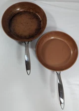 Gotham Steel Pro Fry Pan Set 10" & 11.5" Hard Anodized Exterior Ceramic Nonstick