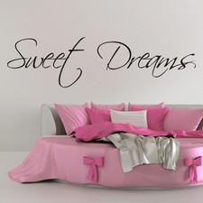 Sweet Dreams Bedroom Wall Sticker Vinyl Decal Quote Kids Room Art Decor