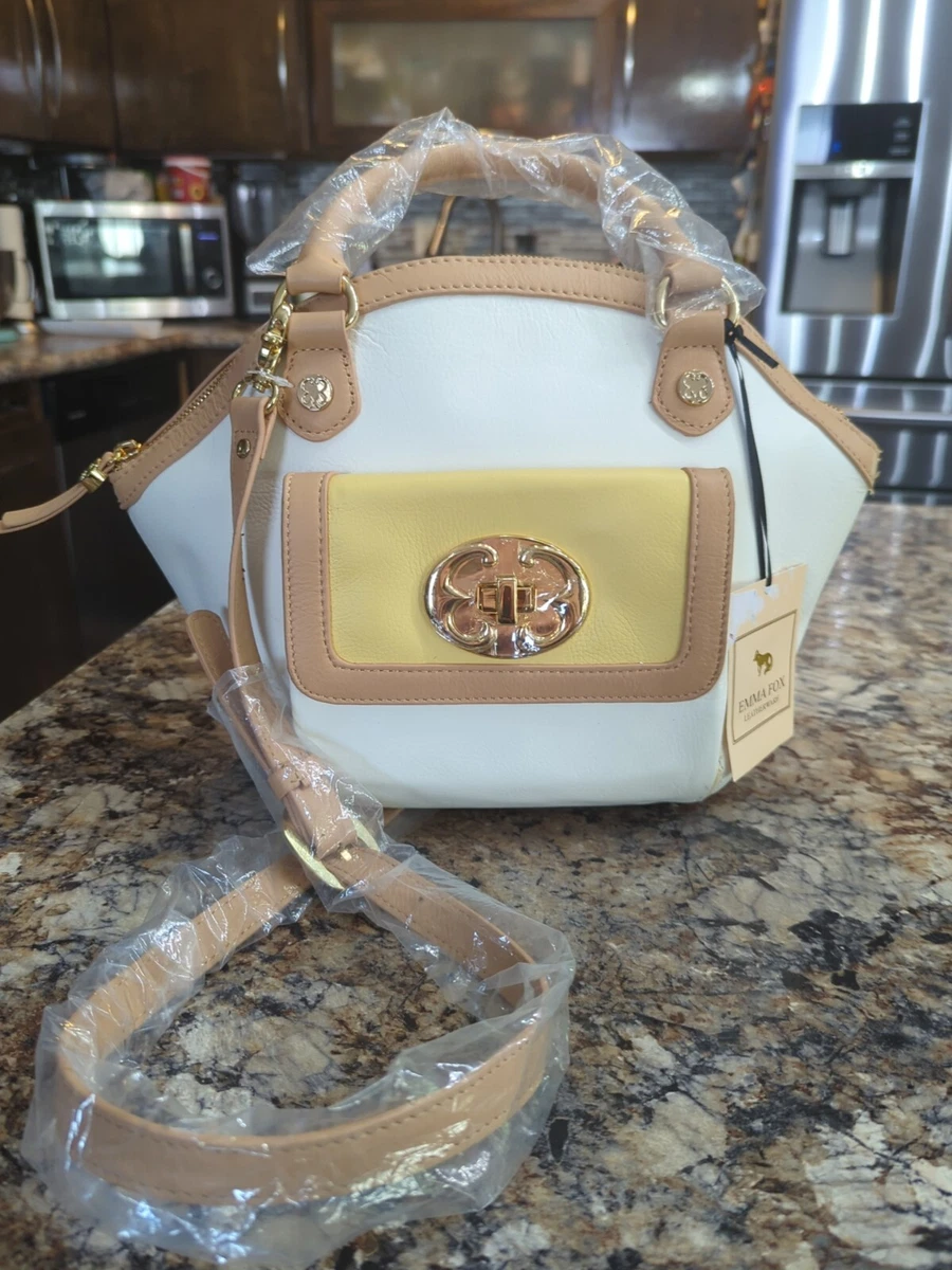 Emma Fox Leather Exterior Beige Bags & Handbags for Women  display picture 2