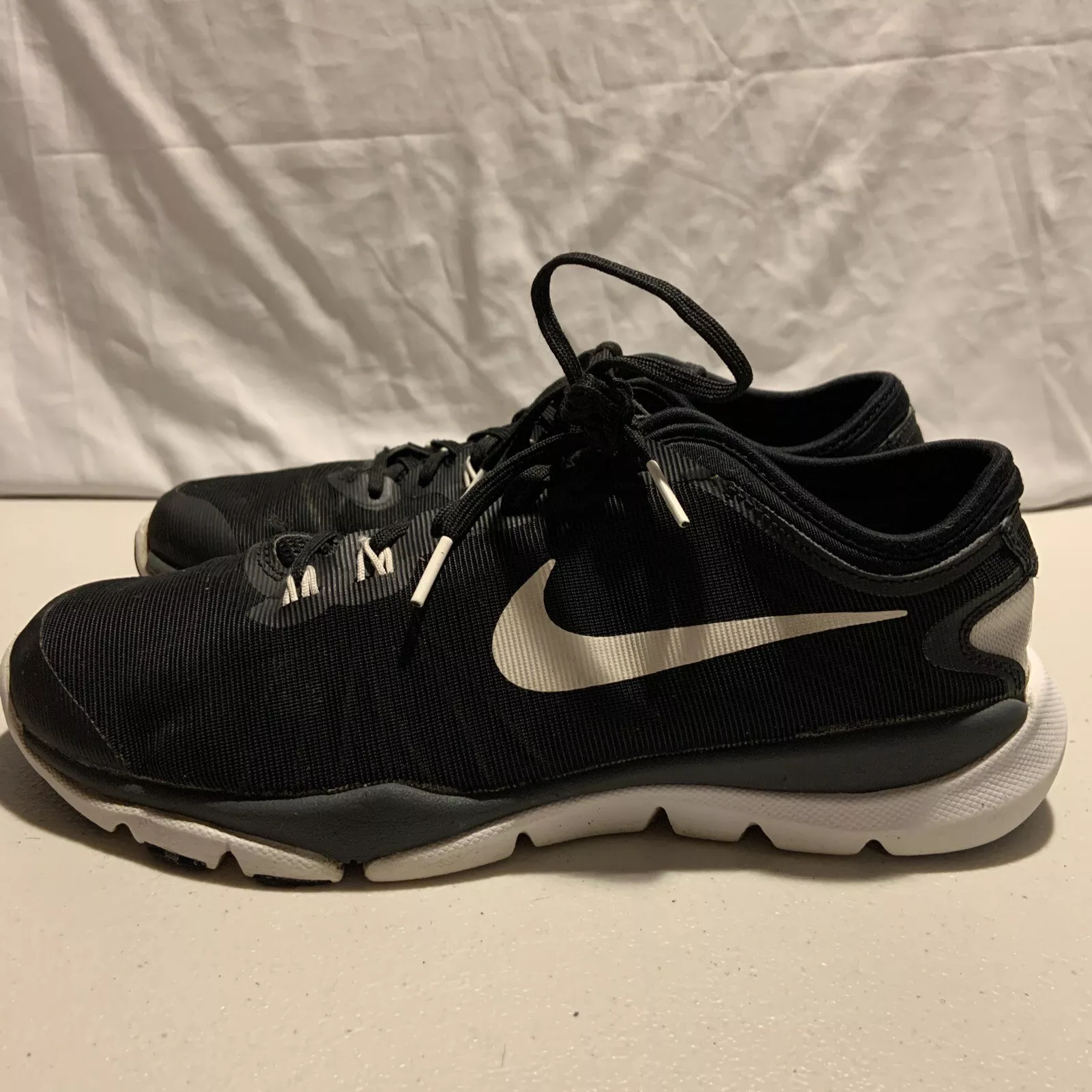 Chaussures baskets Nike Flex Supreme TR4 819026 002 noires en fil de roulement taille 8 [H7]
