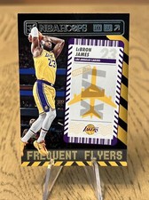 2021-22 Panini NBA Hoops Lebron James Frequent Flyers Insert SP #13 Lakers