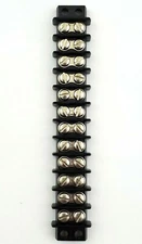 Cinch Double Row Terminal Strip 12 Position 16 AWG 15 Amp 250 Volt 5-3/16" Long