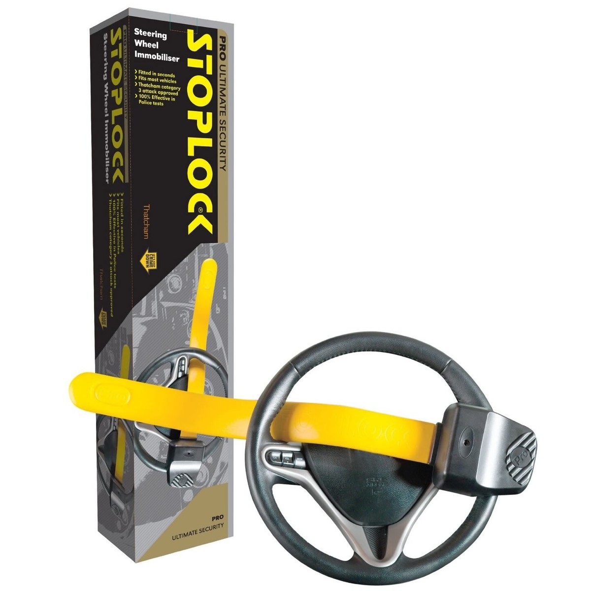 【美品】STOP LOCK  PRO Stoplock PRO Car Steering Wheel Lock for Car Van Anti Theft