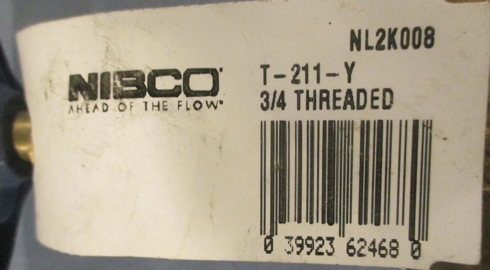 Nibco T-211-Y Gate Valve 3/4" Bronze Body 125lb SWP 200lb WOG (Lot of 2) - Image 2 of 4