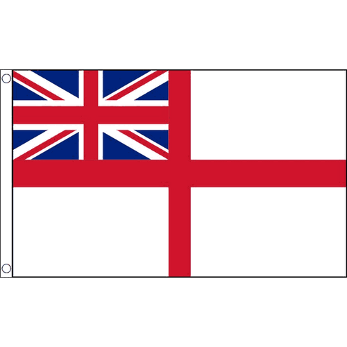 White Ensign Large Polyester 5ft x 3ft Flag *SALE PRICE* - 第 1/3 張圖片