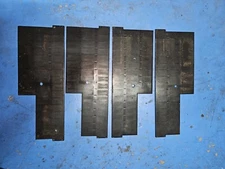 (4) DIXIE NARCO 501T 501R 501MC Soda Vending Machine DOUBLE COLUMN "CAN" SHIMS