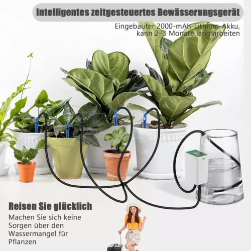 Automatisches Bewässerungssystem Pflanzenbewässerung Wasserspender mit Timer DHL - Bild 6 von 12
