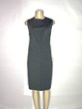 TALBOTS GRAY SLEEVELESS PONTE KNIT SHEATH SIZE 12W