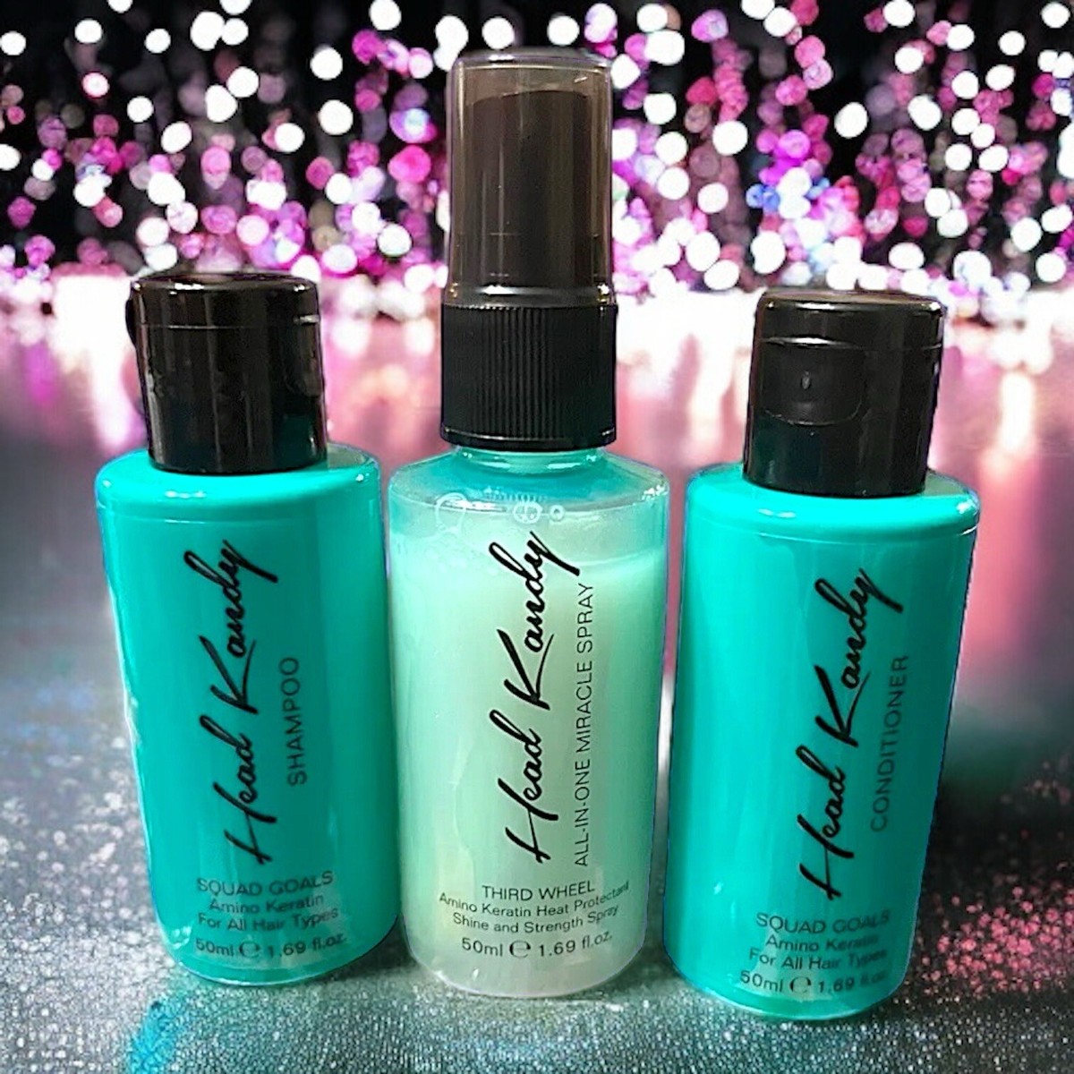 HEAD KANDY 3 Piece Travel Hair Set-Squad Goals Shampoo