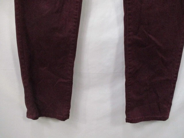 Pantalones Chaps para mujer 6P Petite púrpura pierna recta algodón bolsillos al tobillo Ralph Foto 3 de 4