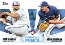 2023 Topps Series 1 Alek Manoah Kevin Gausman One-Two Punch Blue Jays 12P-9