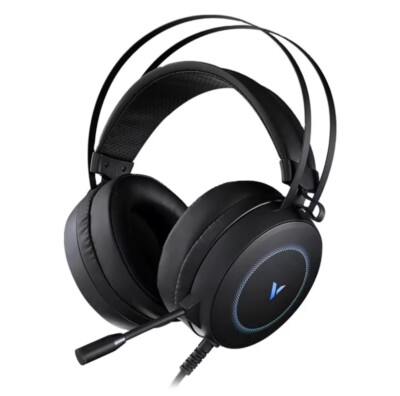 RAPOO VH160 Gaming Headset 7.1 USB Microphone Breathing RGB LED Light PC Gaming