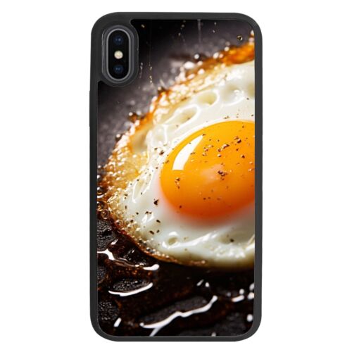 For iPhone SE4 16E 12 13 14 15 16 Pro Max Friendly Case cartoon drawn fried eggs - Picture 3 of 25