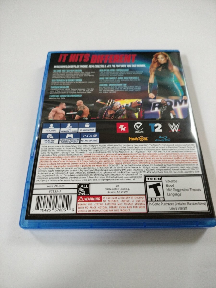 Original Box Case Replacement Sony PlayStation 4 PS4 WWE 2K22 | eBay