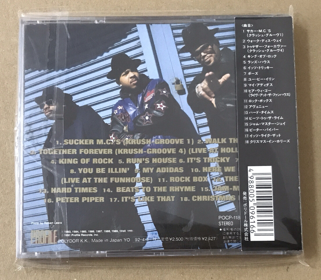 RunDMC Together Forever Greatest Hits 8391 Japanese Cd Rare 1992
