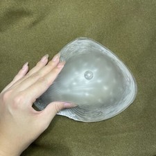 Singel Pcs 100 Silicone Breast Pad,Transparent,Wave Point,Concave Base Triangle