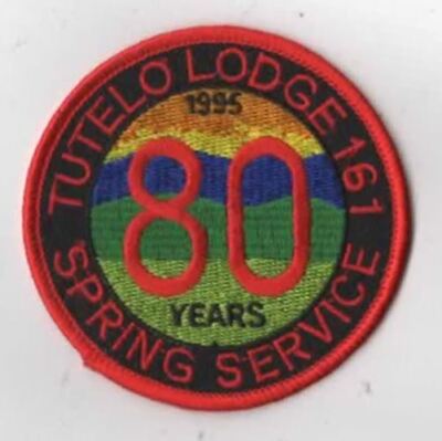 1995 Spring Service Tutelo Lodge 161 OA Blue Ridge Mountains Council RED Bdr. [V