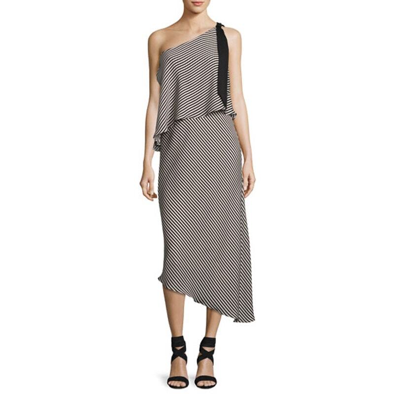 halston heritage asymmetrical dress Adeline Asymmetrical Dress S / Champagne Rose Pink main image 0