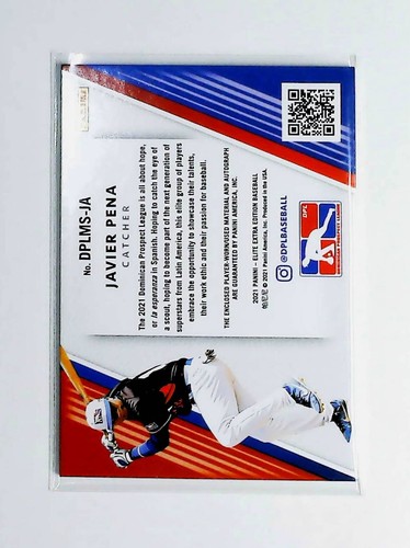 2021 Elite Extra Edition Javier Pena Jersey Auto DPL #ed 122/149 - Picture 2 of 2