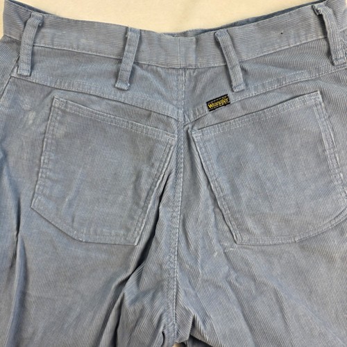 Vintage 70s Wrangler Bootcut Ribbed Corduroy Pants Trousers 30x30 Blue 5-Pocket by Wrangler, $24.01 - Photo 6