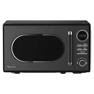 Magic Chef 0.7 Pieds cubiques 700 Watt Classic Retro Micro-ondes, Noir