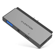 Image of 6-in-1 USB-C Hub Adapter with 100W PD, 40Gbps Data 3 USB 3.0 Ports & SD/Micro SD