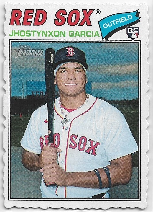 2026 Topps Heritage Jhostynxon Garcia #112 Rookie Deckle Edge Parallel SP