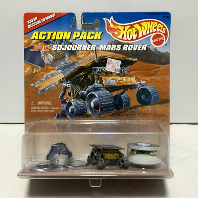 Hot Wheels Action Pack Toy JPL NASA Sojourner Mars Rover Lander Pathfinder Set 
