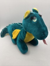 Vintage 1987 Dakin Fun Farm 16" Green Puff The Magic Dragon Plush Toy