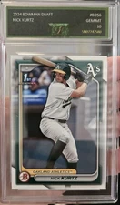 2024 Bowman Draft Nick Kurtz Rookie Card Graded Gem Mint 10