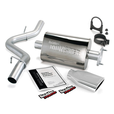 Banks Power Fits 04-06 Jeep 4.0L Wrangler Unlimited Monster Exhaust Sys - SS