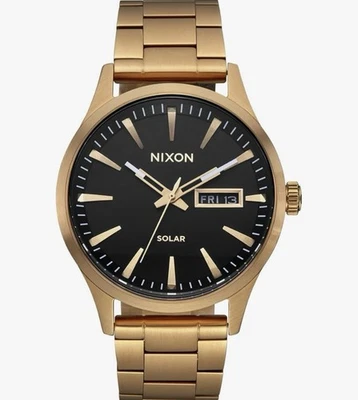 NIXON Sentry Solar A1346-100m Resistente al Agua Acero Inoxidable Alimentado por Energía Solar - Imagen 1 de 4