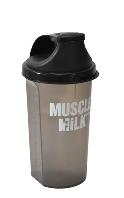 Buchsteiner Mix Champ 25 oz Shaker Mixer Protein Water Bottle Muscle Milk Gray