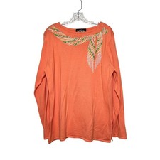 Vtg Bob Mackie Tunic Top Shirt Beaded Women Size 1X Hong Kong Art To Wear