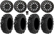 System 3 SB-6 15" Wheels Bk 4+3 32" Attack 2.0 Tires Kawasaki Mule Pro FXT  KRX