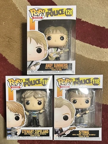 NIB Funko Pop! Rocks The Police (118 Sting, 119 Stewart , 120 Andy)