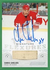 Chris Chelios 2018-19 Upper Deck Engrained Flexures Auto/Relic #SF-CC