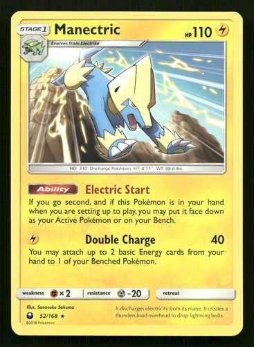 Manectric 52/168 Celestial Storm Rare Lightly Played