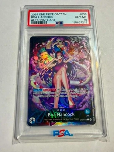 2024 One Piece Boa Hancock OP07-038 500 Years Future Foil (Alt Art) PSA 10