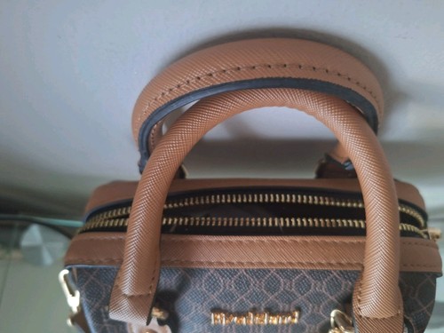 River Island Brown Mini Bowler Bag with Shoulder Strap BNWOT - Picture 5 of 7
