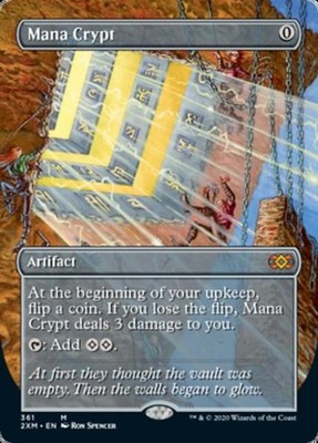 MTG English Borderless Mana Crypt NM Foil Double Masters