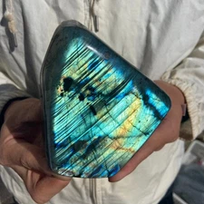 2.5lb Natural Flash Labradorite Quartz Crystal Freeform Mineral Healing