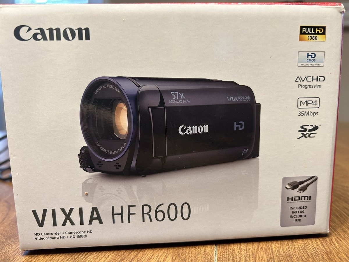 Canon VIXIA HF R600 Video Camcorder Camera Full HD 32X Zoom +